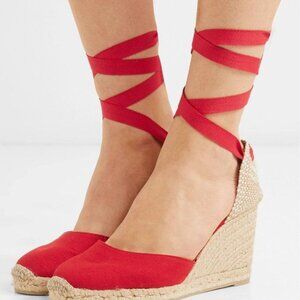 Castaner Carina Canvas Wedge Sandal
